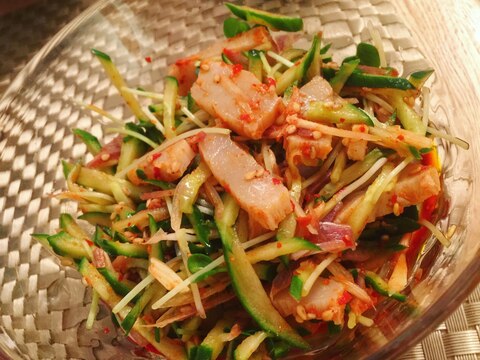 辛い和え物！韓国料理ボイル平貝のフェ